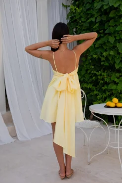 Vacation Dresses|Spring Break Dresses>Hello Molly Midnight Charm Mini Dress Yellow