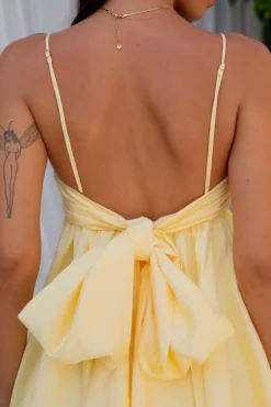 Vacation Dresses|Spring Break Dresses>Hello Molly Midnight Charm Mini Dress Yellow