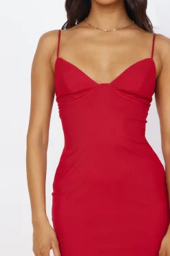 Flowy Dresses|Midi Dresses>Hello Molly Midnight Magic Midi Dress Red