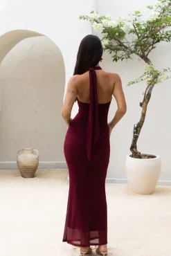 Wedding Guest Dresses|Formal Dresses>Hello Molly Midnight Muse Maxi Dress Burgundy