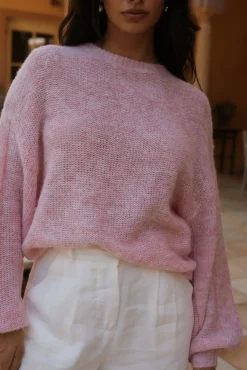 Jumpers>Hello Molly Mikale Knit Jumper Pink