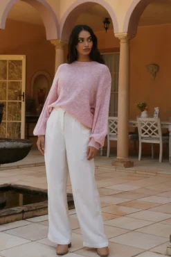 Jumpers>Hello Molly Mikale Knit Jumper Pink
