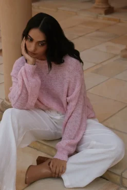 Jumpers>Hello Molly Mikale Knit Jumper Pink