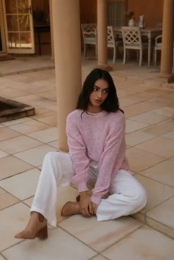 Jumpers>Hello Molly Mikale Knit Jumper Pink