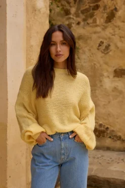 Cropped>Hello Molly Mikale Knit Jumper Yellow