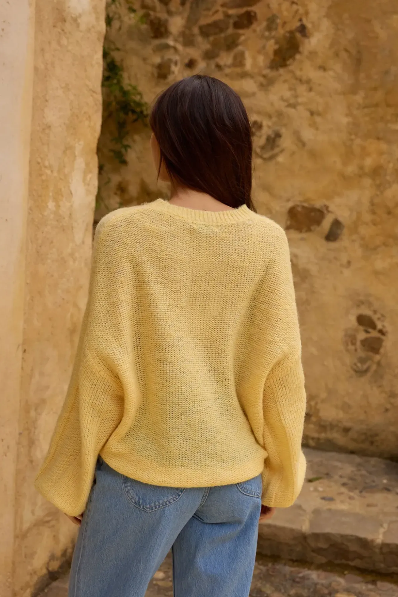 Cropped>Hello Molly Mikale Knit Jumper Yellow