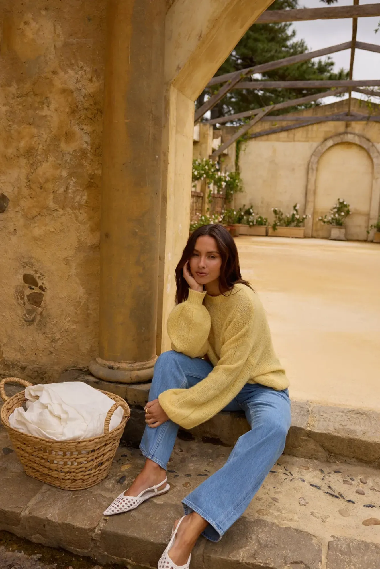 Cropped>Hello Molly Mikale Knit Jumper Yellow