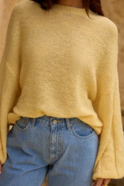 Cropped>Hello Molly Mikale Knit Jumper Yellow