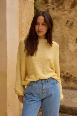 Cropped>Hello Molly Mikale Knit Jumper Yellow