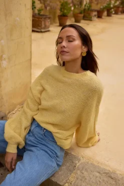 Cropped>Hello Molly Mikale Knit Jumper Yellow