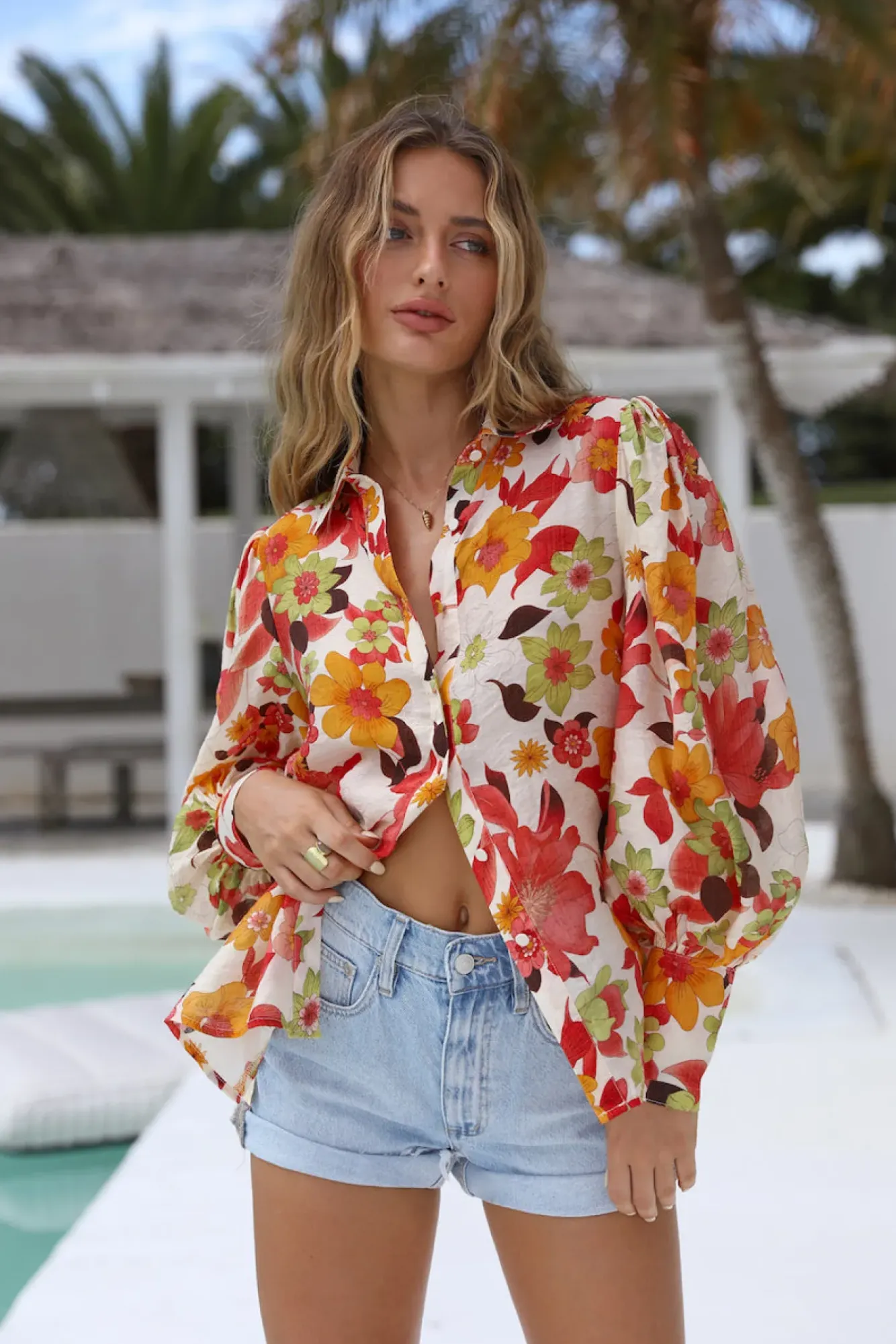 Shirts|Cropped>Hello Molly Mine Again Shirt Orange