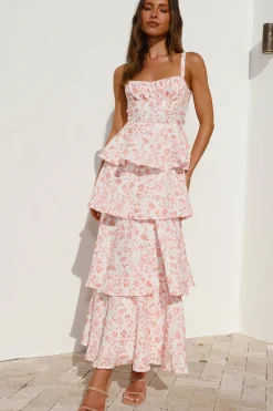 Cocktail Dresses|Brunch Dresses>Hello Molly Misunderstood Maxi Dress Orange