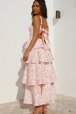 Cocktail Dresses|Brunch Dresses>Hello Molly Misunderstood Maxi Dress Orange