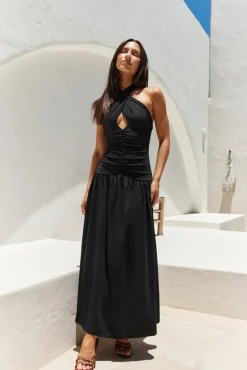 Wedding Guest Dresses|Cocktail Dresses>Hello Molly Mocha Moments Maxi Dress Black