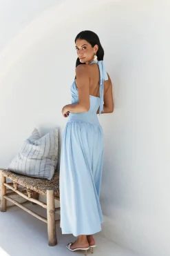 Wedding Guest Dresses|Cocktail Dresses>Hello Molly Mocha Moments Maxi Dress Blue