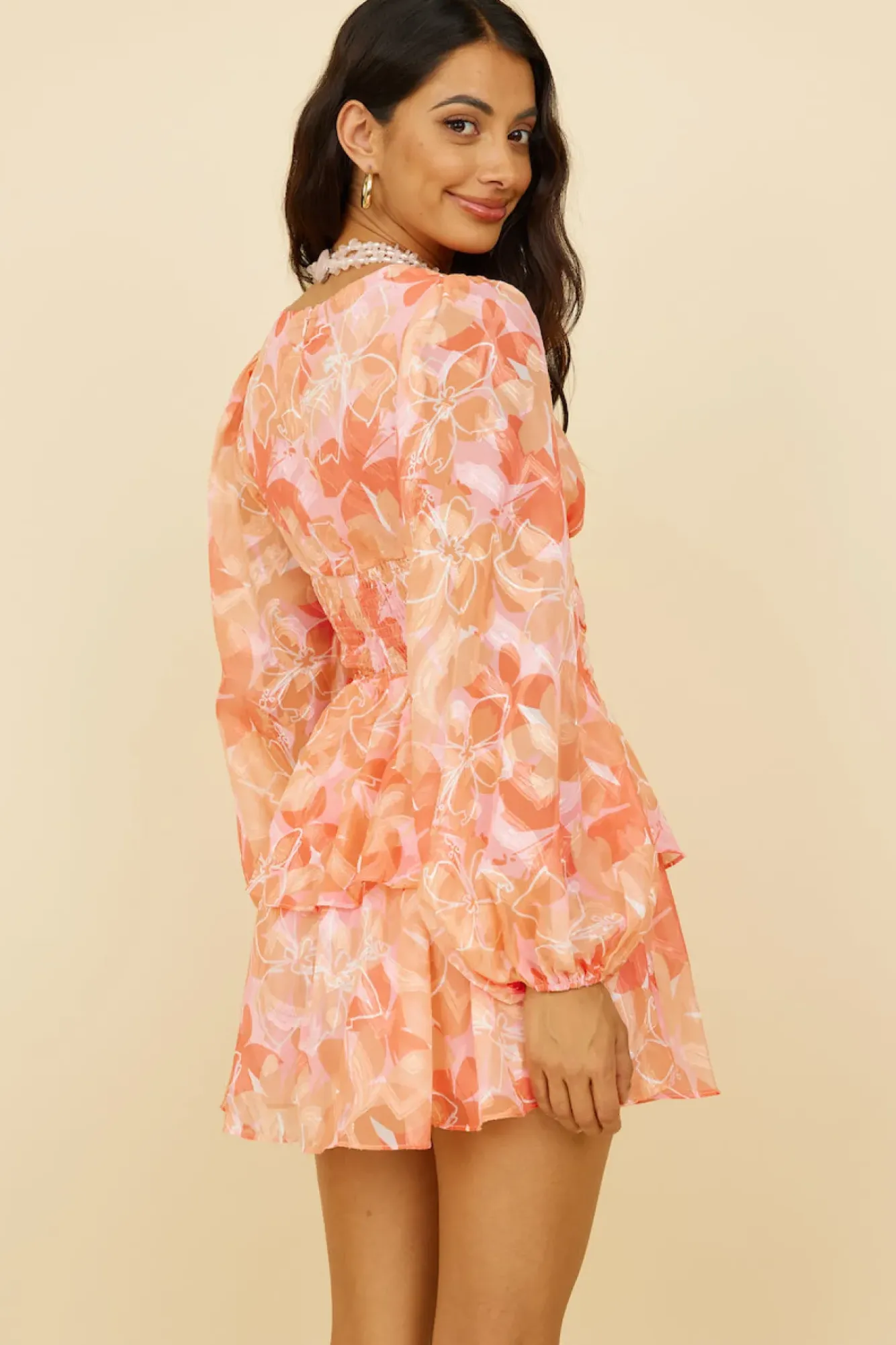 Formal Dresses|Cocktail Dresses>Hello Molly Moment I Knew Dress Orange