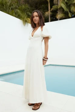 Vacation Dresses|Brunch Dresses>Hello Molly Moments Of Magic Maxi Dress Cream