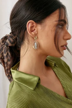 Earrings>Hello Molly Mona Lisa Earrings Grey