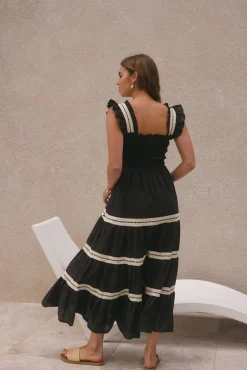 Vacation Dresses|Brunch Dresses>SOFIE THE LABEL Monica Maxi Dress Black