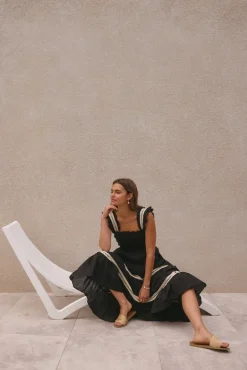 Vacation Dresses|Brunch Dresses>SOFIE THE LABEL Monica Maxi Dress Black