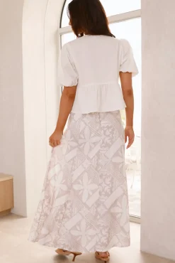 Skirt And Top Sets>Hello Molly Mood For Love Maxi Skirt Terracotta