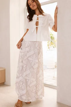 Skirt And Top Sets>Hello Molly Mood For Love Maxi Skirt Terracotta