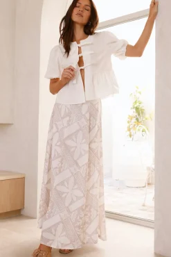 Skirt And Top Sets>Hello Molly Mood For Love Maxi Skirt Terracotta