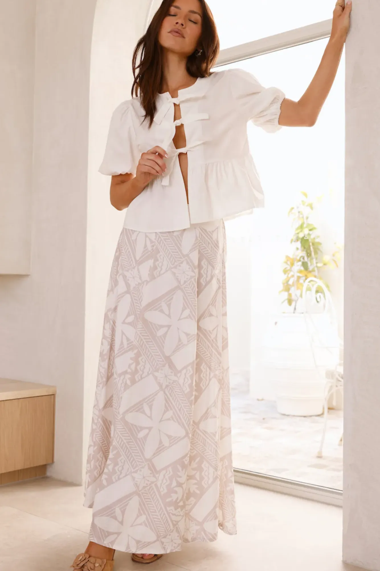 Skirt And Top Sets>Hello Molly Mood For Love Maxi Skirt Terracotta