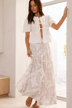 Skirt And Top Sets>Hello Molly Mood For Love Maxi Skirt Terracotta