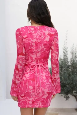 Cocktail Dresses|Spring Break Dresses>Hello Molly Moonlight Melodies Dress Pink