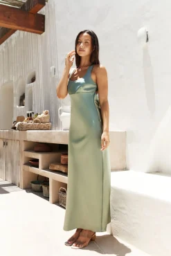 Wedding Guest Dresses|Formal Dresses>Hello Molly Moonlit Sway Midi Dress Sage