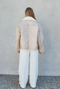 Jackets>Hello Molly Morning Coffee Jacket Tan