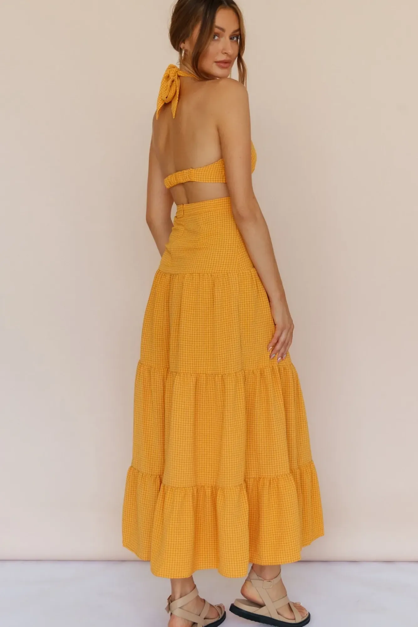 Spring Break Dresses|Summer Dresses>Hello Molly Morning Dew Maxi Dress Orange