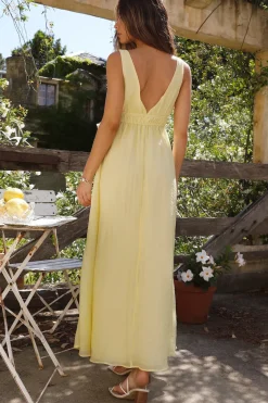 Wedding Guest Dresses|Cocktail Dresses>Hello Molly Morning Sun Maxi Dress Yellow