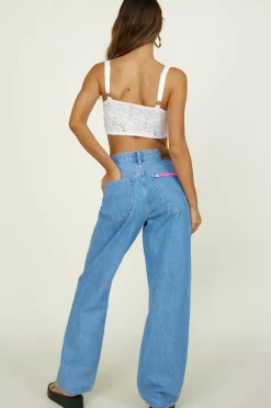 Cropped>Hello Molly Move With Grace Crop Top White