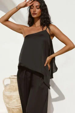 Cropped>Hello Molly Moving In Crop Top Black