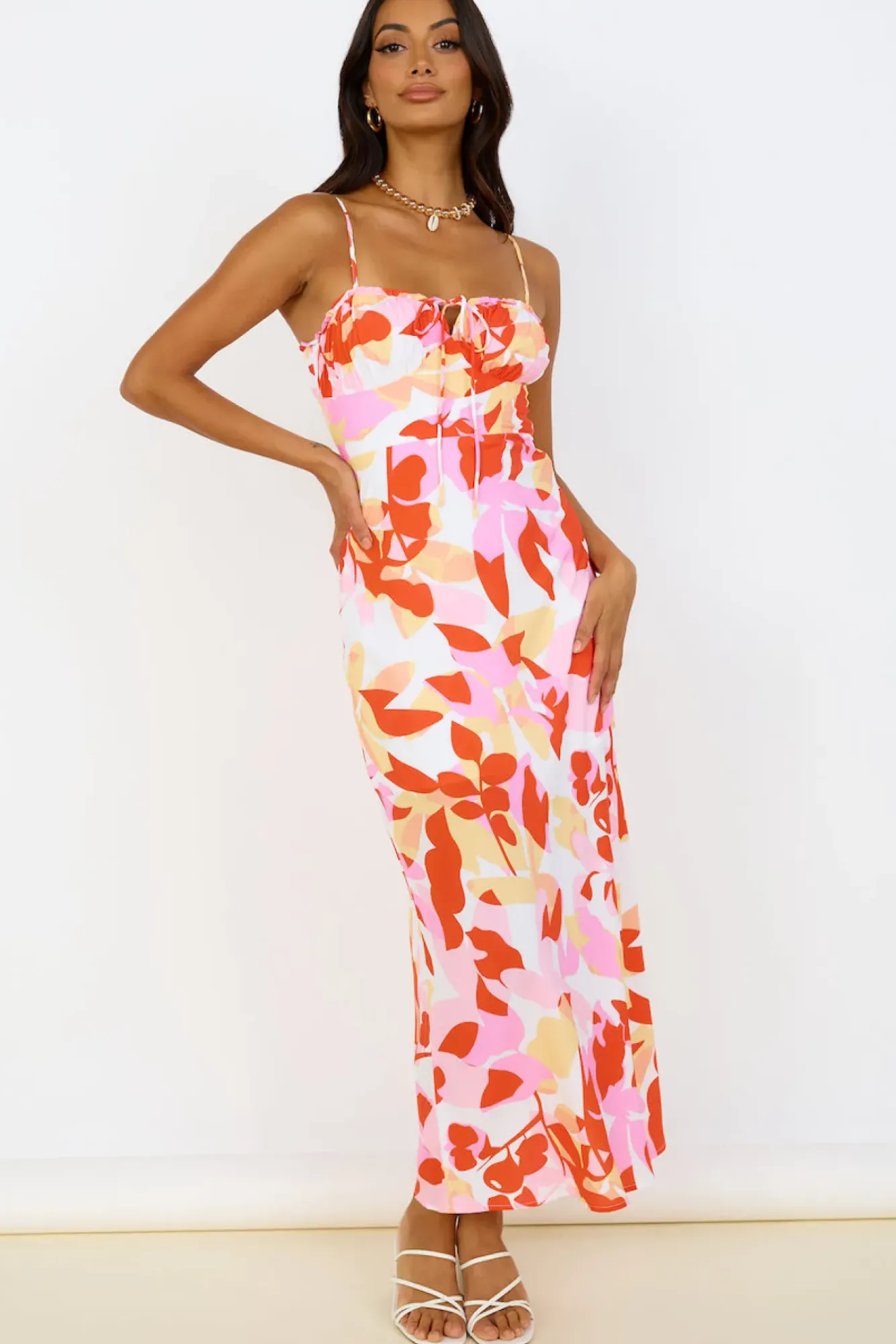 Vacation Dresses|Spring Break Dresses>Hello Molly Must Be Love Maxi Dress Pink