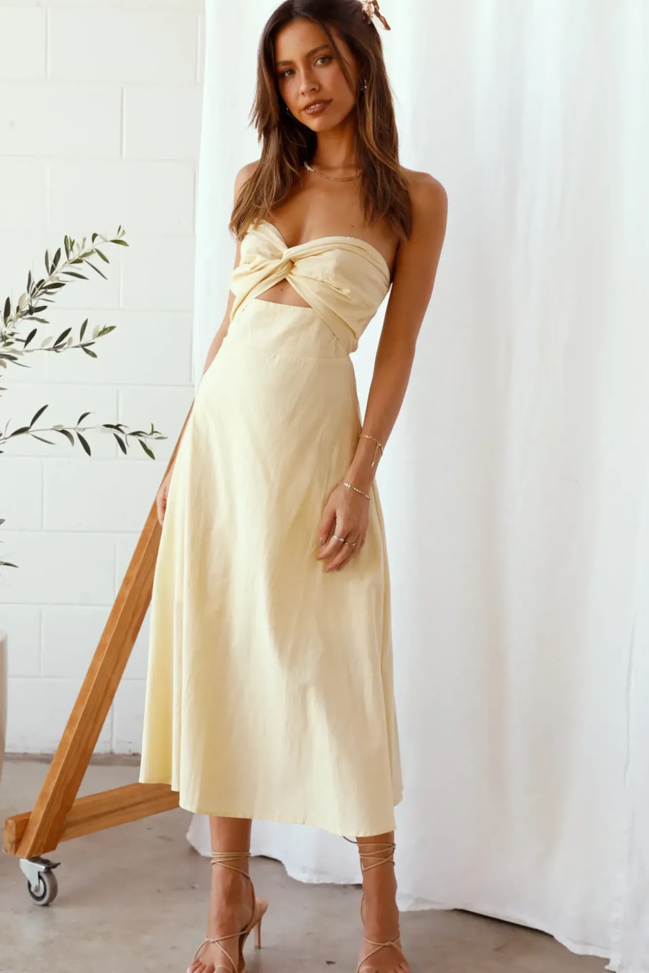 Wedding Guest Dresses|Cocktail Dresses>Hello Molly My Advice Maxi Dress Yellow