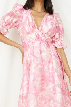Brunch Dresses|Summer Dresses>Hello Molly My Juliet Midi Dress Pink