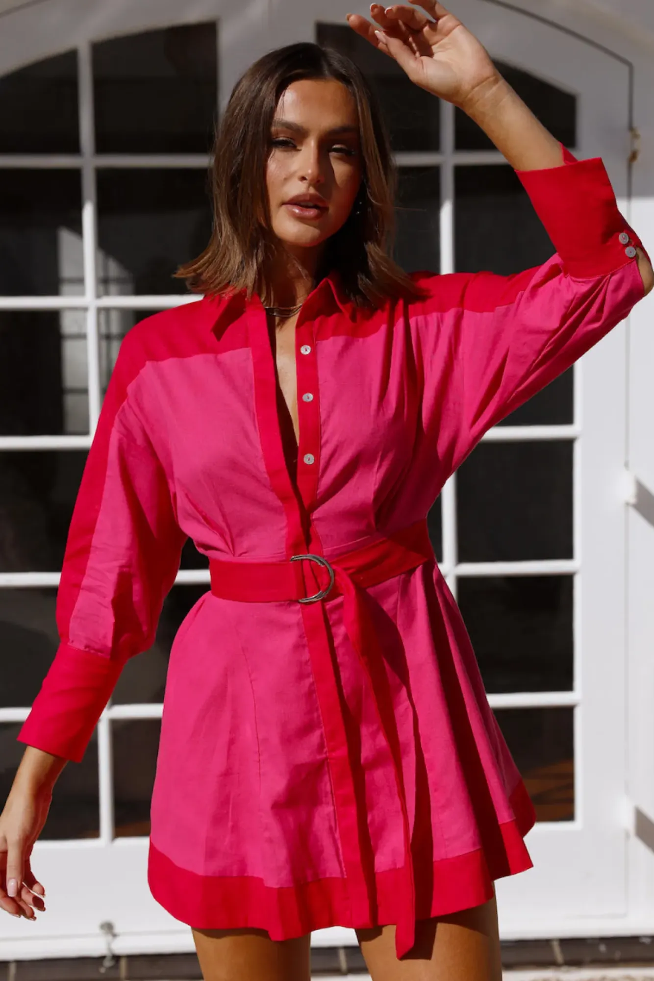 Spring Break Dresses|Date Night Dresses>Hello Molly My Motivation Dress Pink
