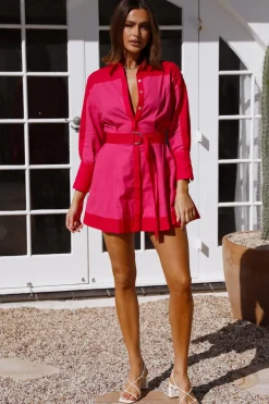 Spring Break Dresses|Date Night Dresses>Hello Molly My Motivation Dress Pink
