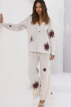 Long Sleeve|Cropped>Hello Molly Mystic Dawn Set Beige