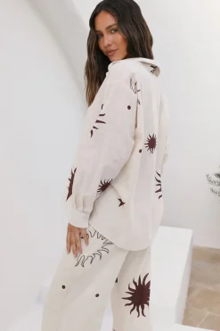 Long Sleeve|Cropped>Hello Molly Mystic Dawn Set Beige