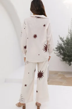 Long Sleeve|Cropped>Hello Molly Mystic Dawn Set Beige