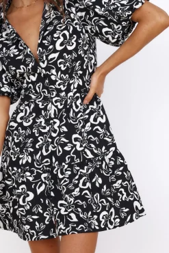 Vacation Dresses|Spring Break Dresses>Hello Molly Mystic Sunrise Dress Black