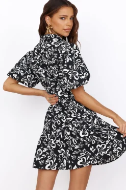 Vacation Dresses|Spring Break Dresses>Hello Molly Mystic Sunrise Dress Black