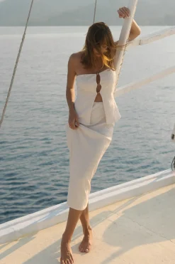 Skirts|Skirt And Top Sets>Hello Molly Mystic Wonders Midi Skirt Beige