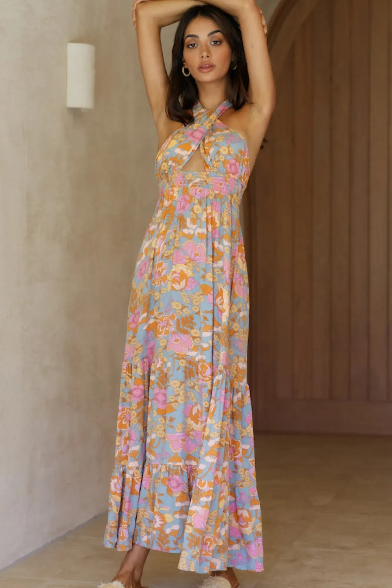 Spring Break Dresses|Bump Friendly>Hello Molly My Sunshine Maxi Dress Sage