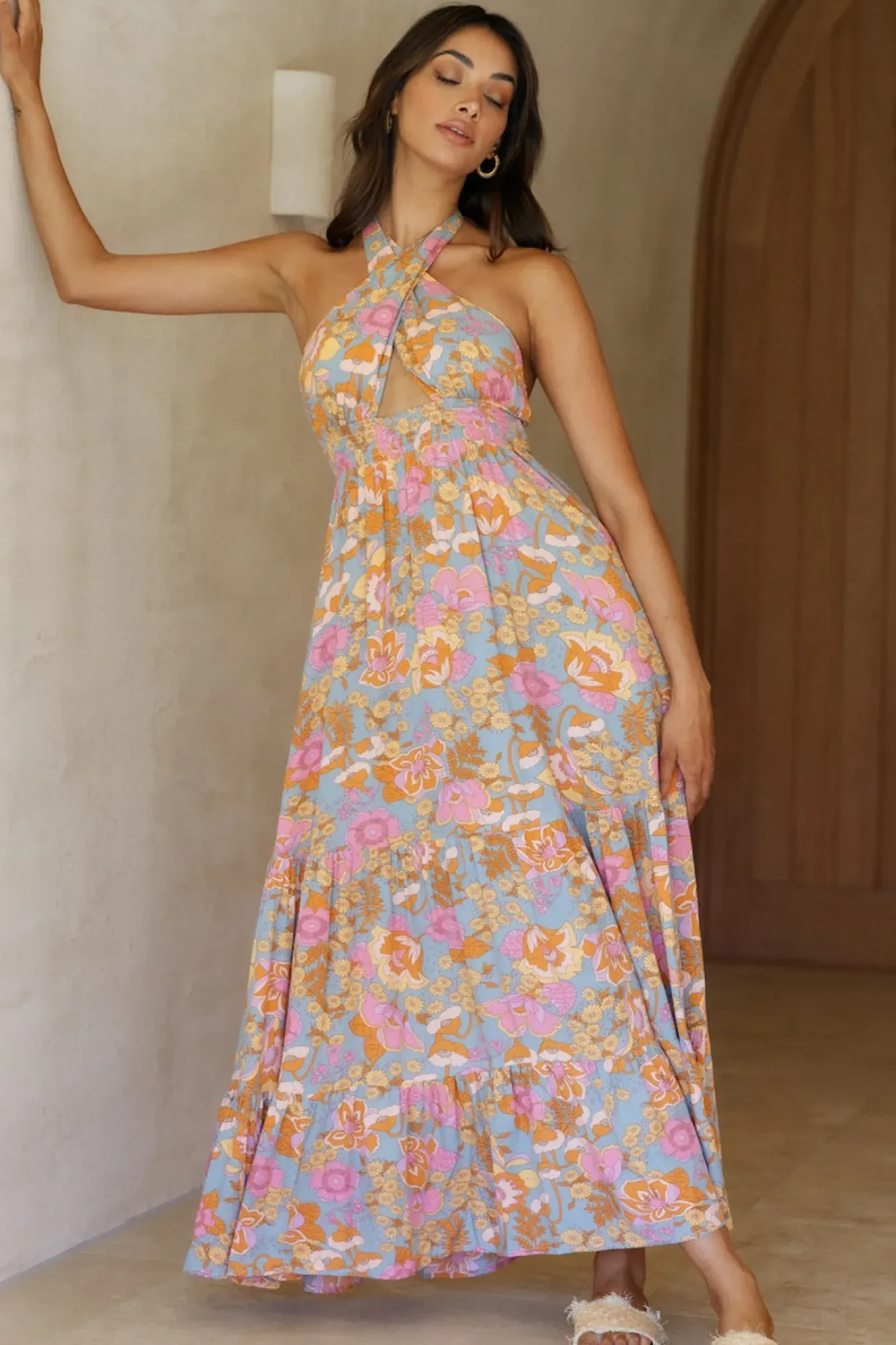Spring Break Dresses|Bump Friendly>Hello Molly My Sunshine Maxi Dress Sage