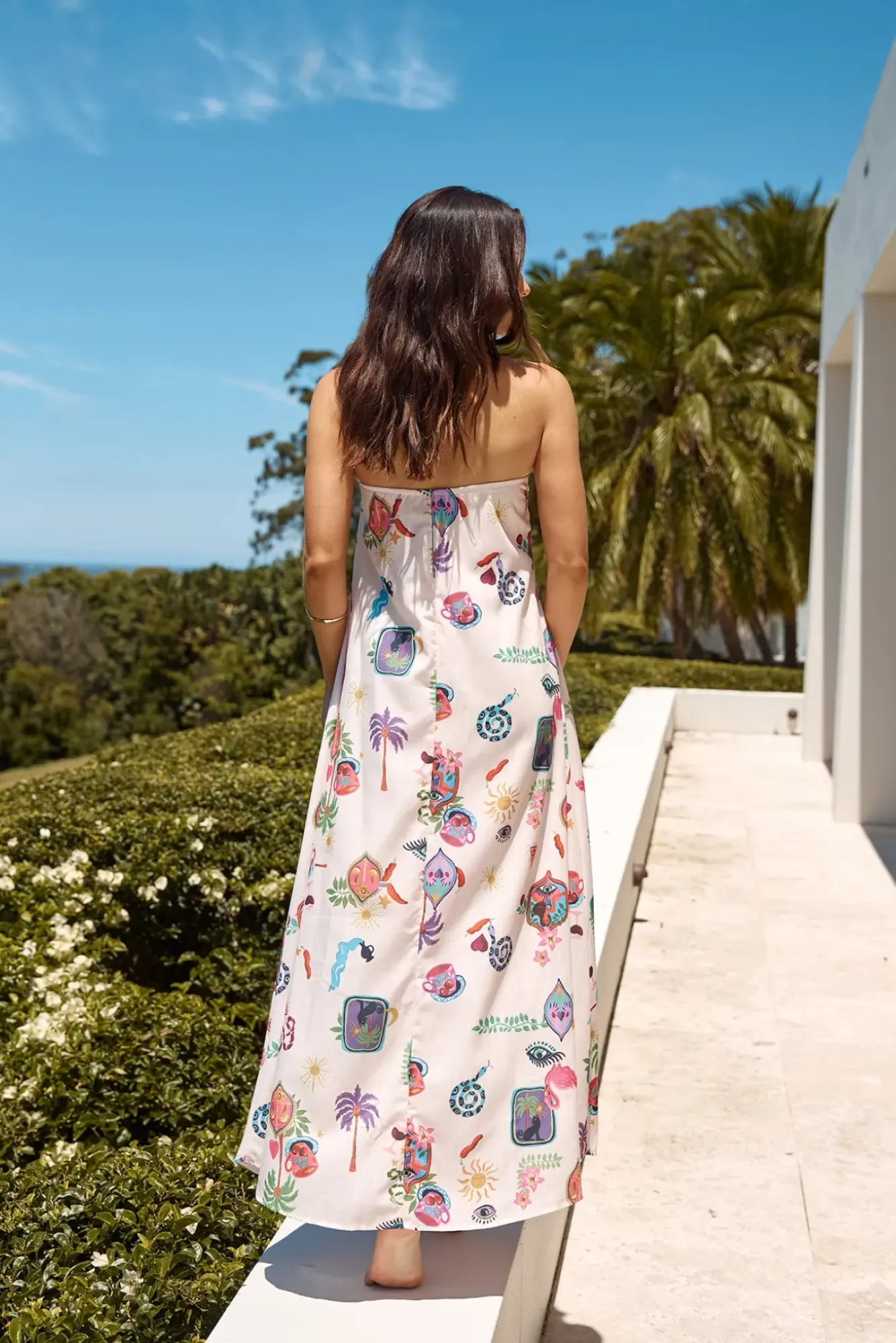 Vacation Dresses|Spring Break Dresses>Hello Molly Mythical Strapless Maxi Dress Pink